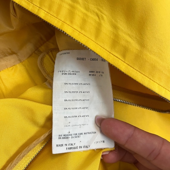 Yellow Sculptural Wrap-Effect Cocktail Dress - Picture 8 of 8